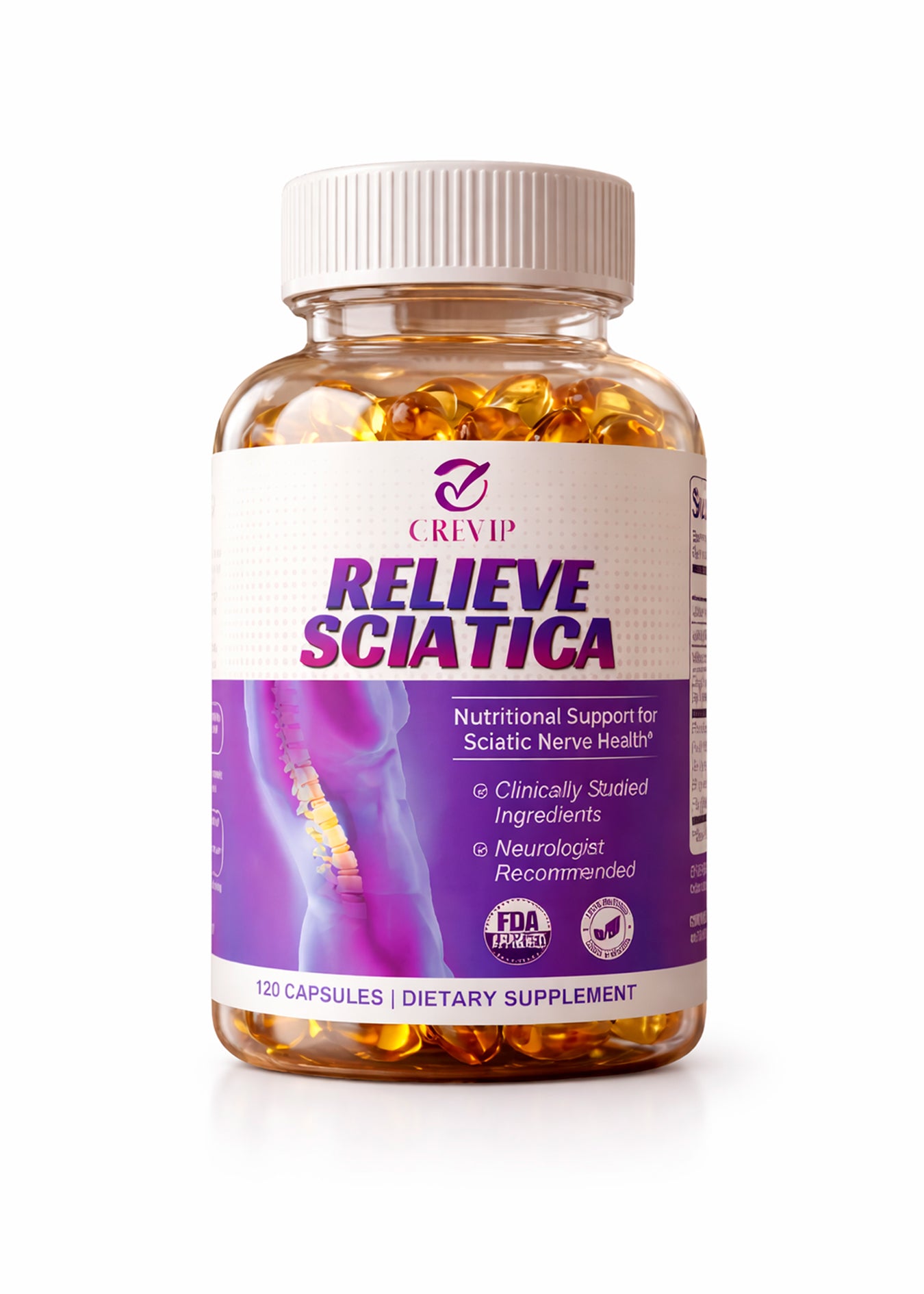 RELIEVE SCIATICA 120 CAPS NERVE HEALTH